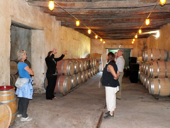 Aging the wine in a traditional way