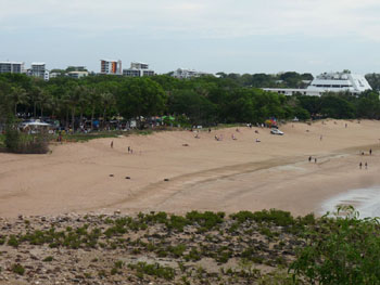 Mindil Beach as seen from the nearby Darwin High School hill