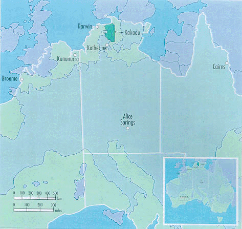 Map of Australia overlaid on Europe