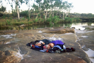Time to wake up after a night sleeping under the Kimberley stars