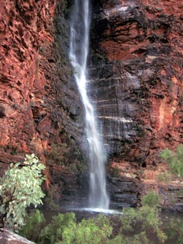 Sudden waterfall
