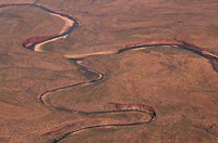 Aerial view of the Durack River