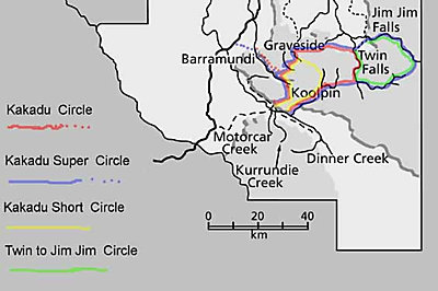 Kakadu Circles Map