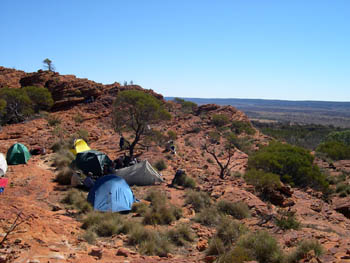 Watarrka campsite with a view