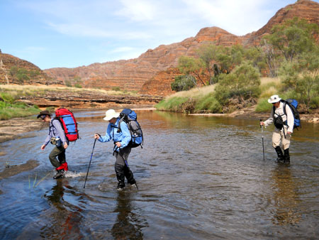 Crossing Piccaninny Creek in the Bungles, February