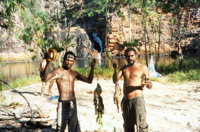 Aboriginal guides fishing