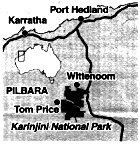 Map of Karijini National Park