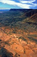 Aerial view of area near Kings Canyon